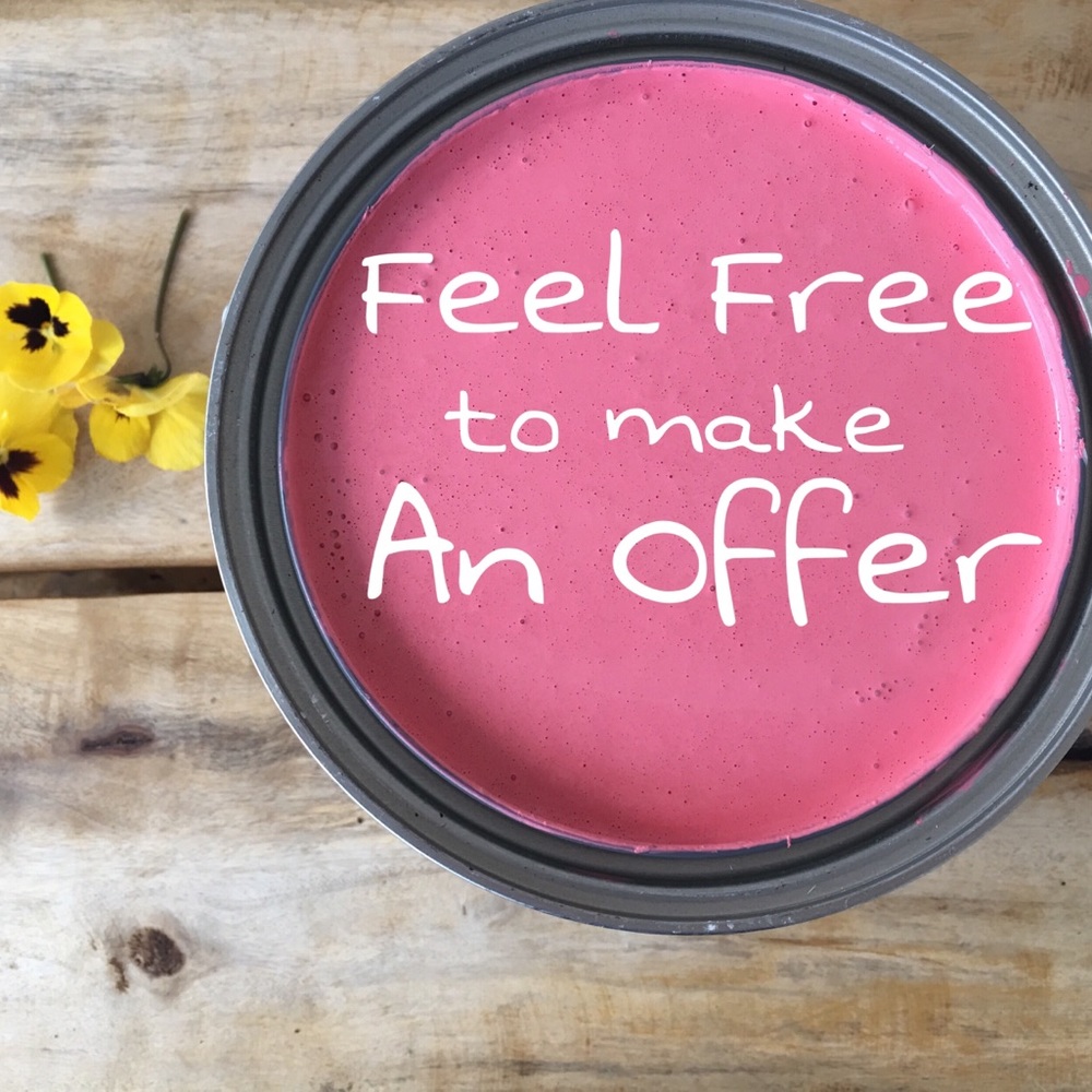 Offers welcomed and usually expected😊